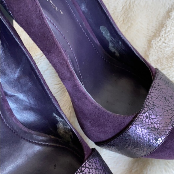 BCBG Purple Suede Platform Pumps - Picture 6 of 9